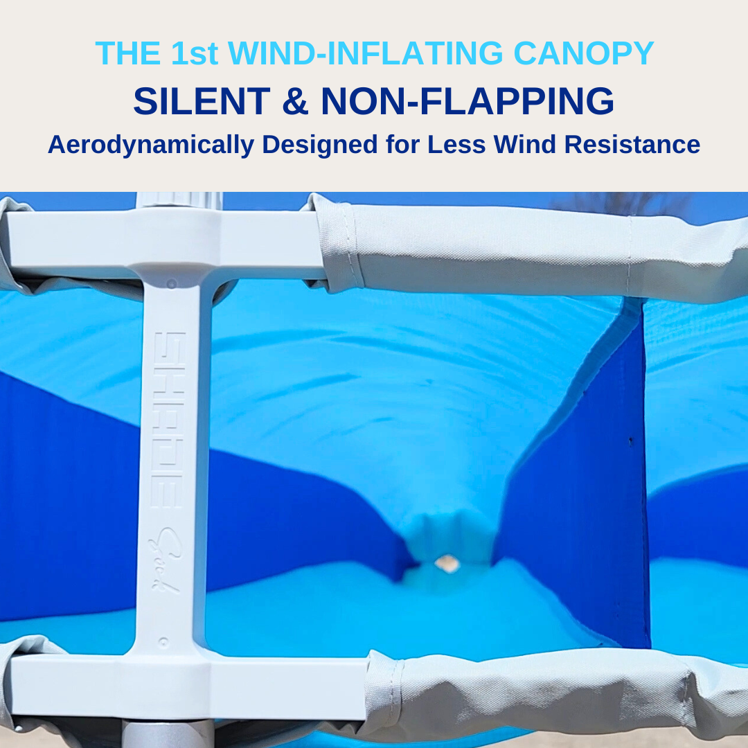 ShadeSock - Wind-Inflating, Silent Beach Shade