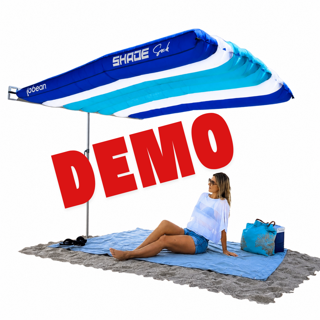 DEMO MODEL (LIMITED SUPPLY AVAILABLE) ShadeSock™ - Wind-Inflating, Silent Beach Shade